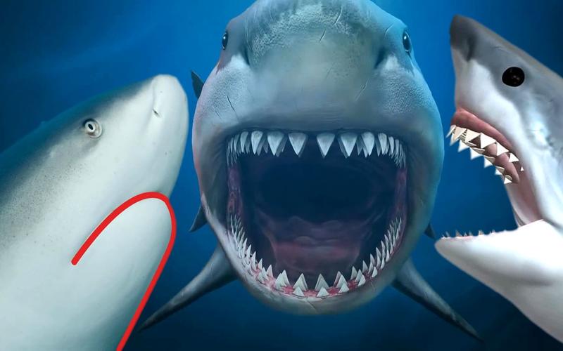 《饥饿的鲨鱼进化》大白鲨和巨齿鲨哪个更厉害 对比分析